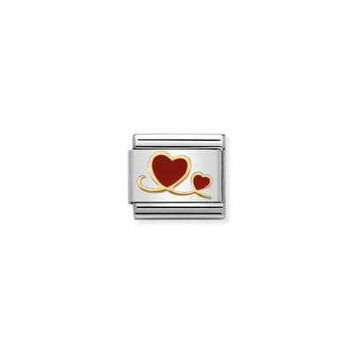 Nomination Red Hearts Charm