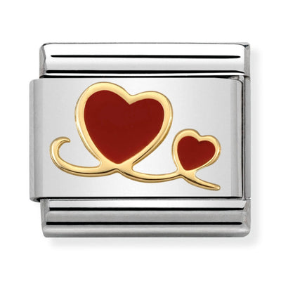Nomination Red Hearts Charm