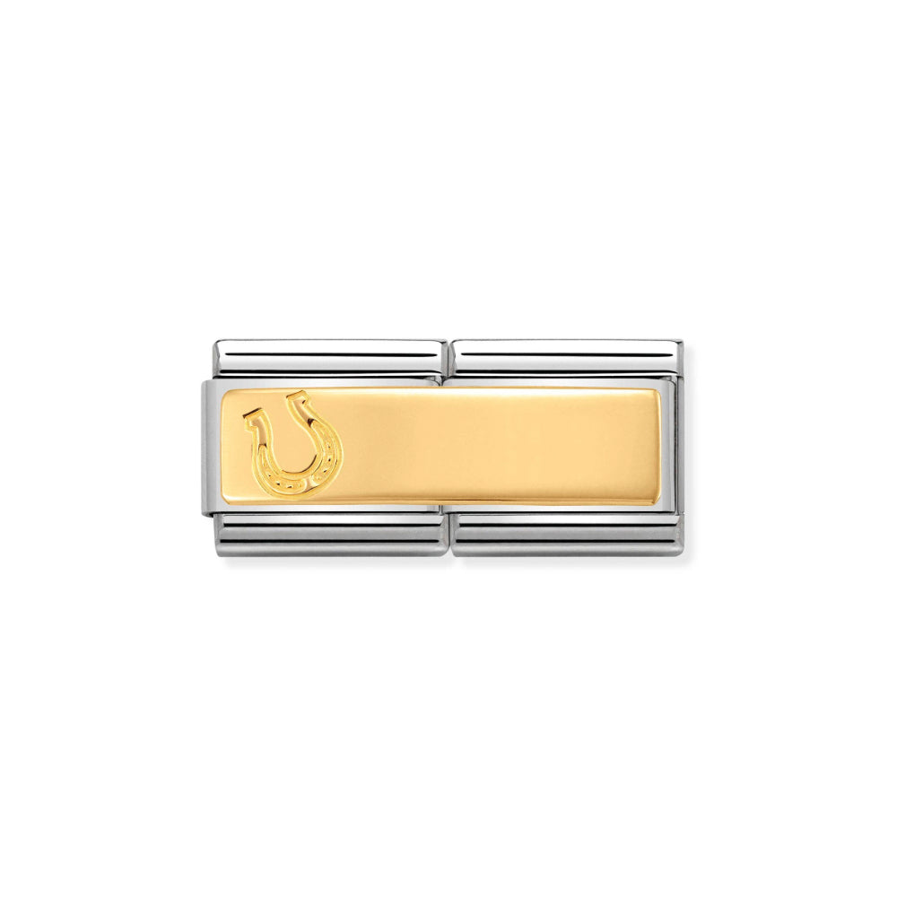 Nomination Double Link Gold Horseshoe