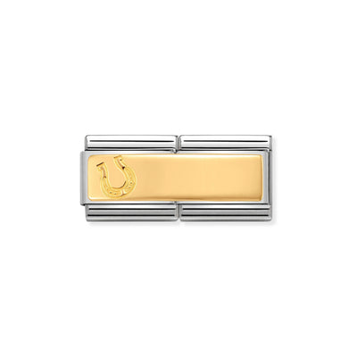 Nomination Double Link Gold Horseshoe
