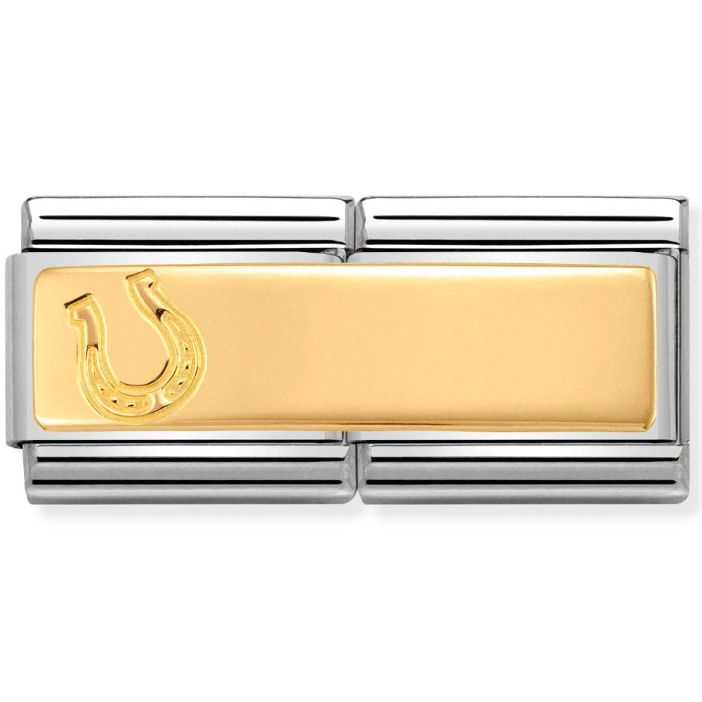 Nomination Double Link Gold Horseshoe