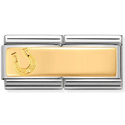 Nomination Double Link Gold Horseshoe