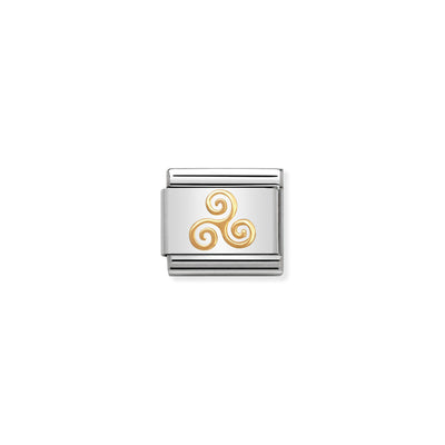 Nomination Gold Triskell Charm