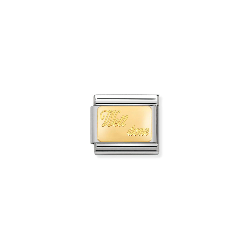 Nomination Gold Well Done Charm