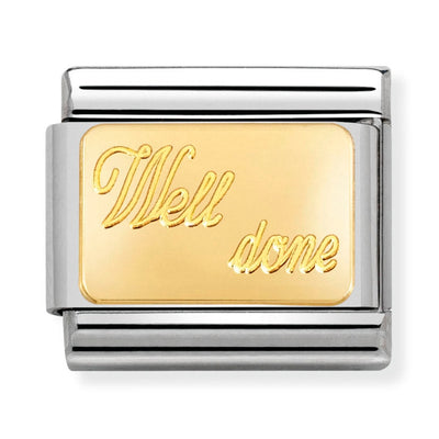 Nomination Gold Well Done Charm