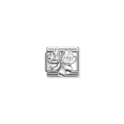 Nomination silver clover CZ Charm