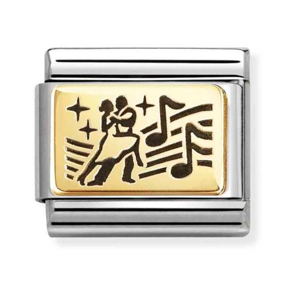Nomination Gold Music Dancing Charm