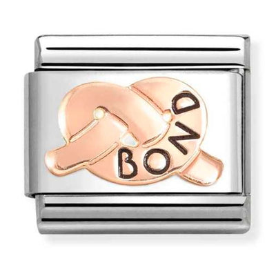 Classic Rose Gold Bond Knot Charm