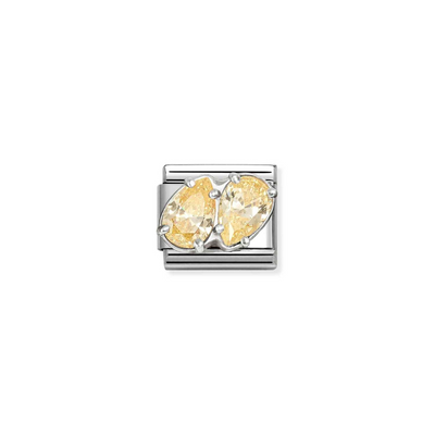 Nomination Yellow Double Stone Charm