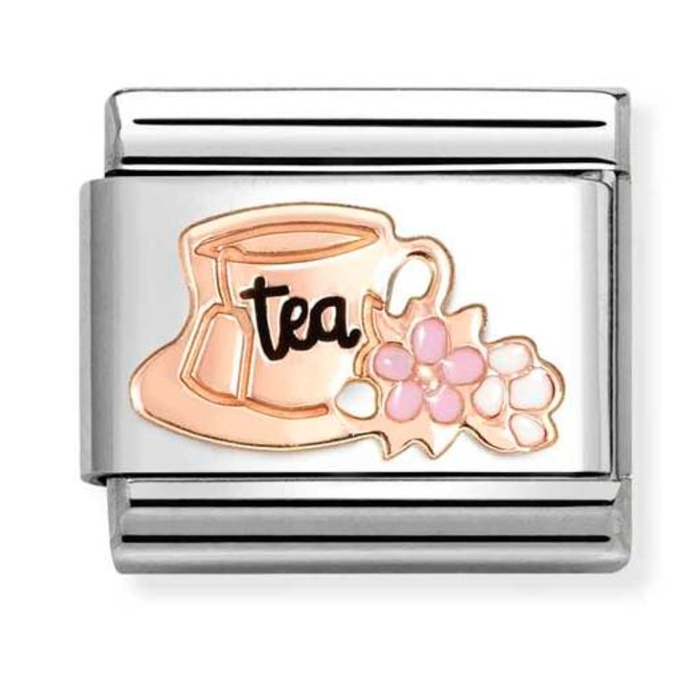 Classic Rose Gold Tea Charm