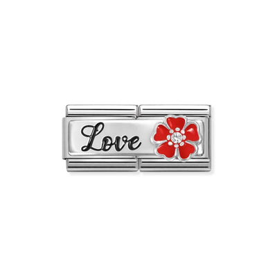 Silvershine Double Love Charm