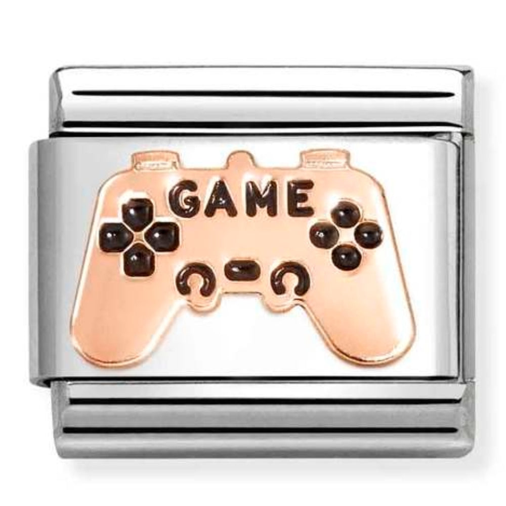 Classic Rose Gold Game Controller Charm