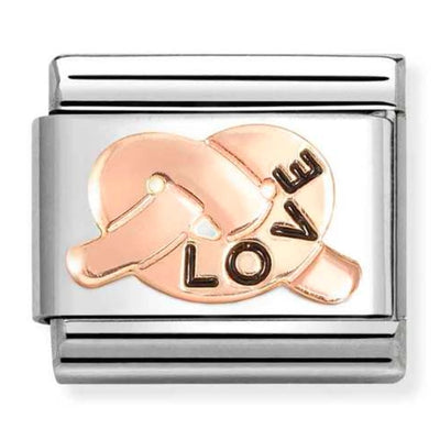 Classic Rose Gold Love Knot Charm