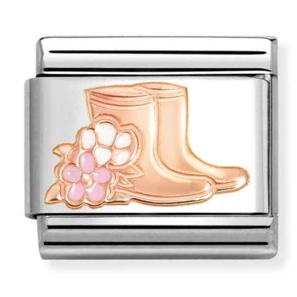 Classic Rose Gold Wellies Charm