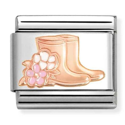 Classic Rose Gold Wellies Charm