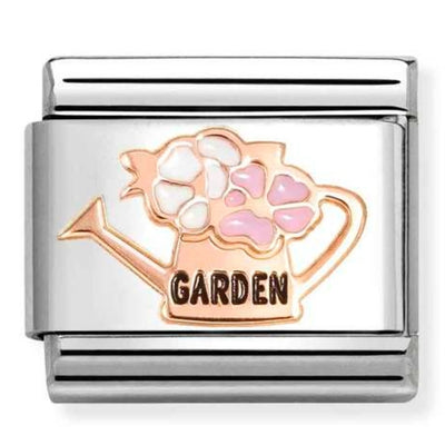 Classic Rose Gold Watering Can Charm
