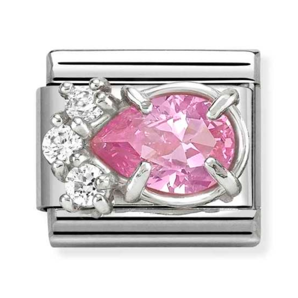 Nomination Pink Stone CZ Charm
