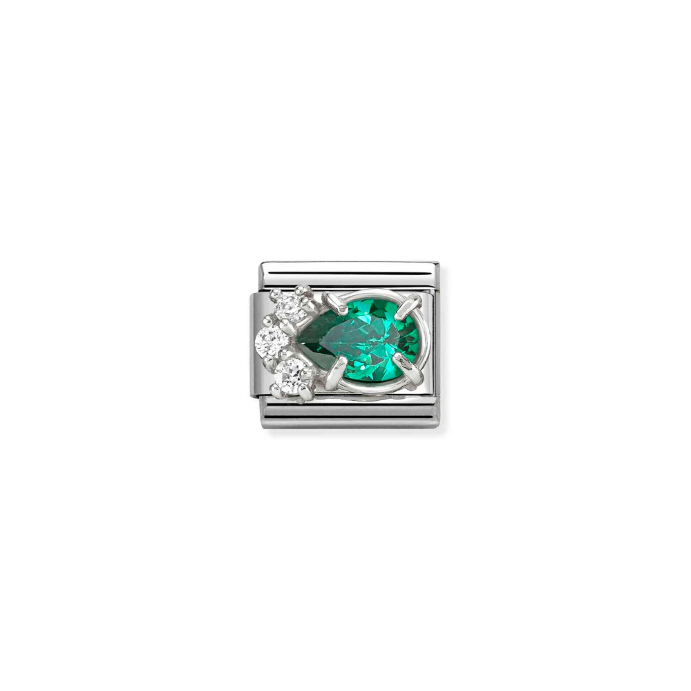 Nomination Green Stone CZ Charm