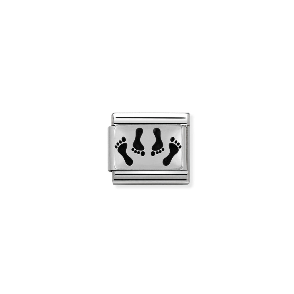 Silvershine Footprints Charm