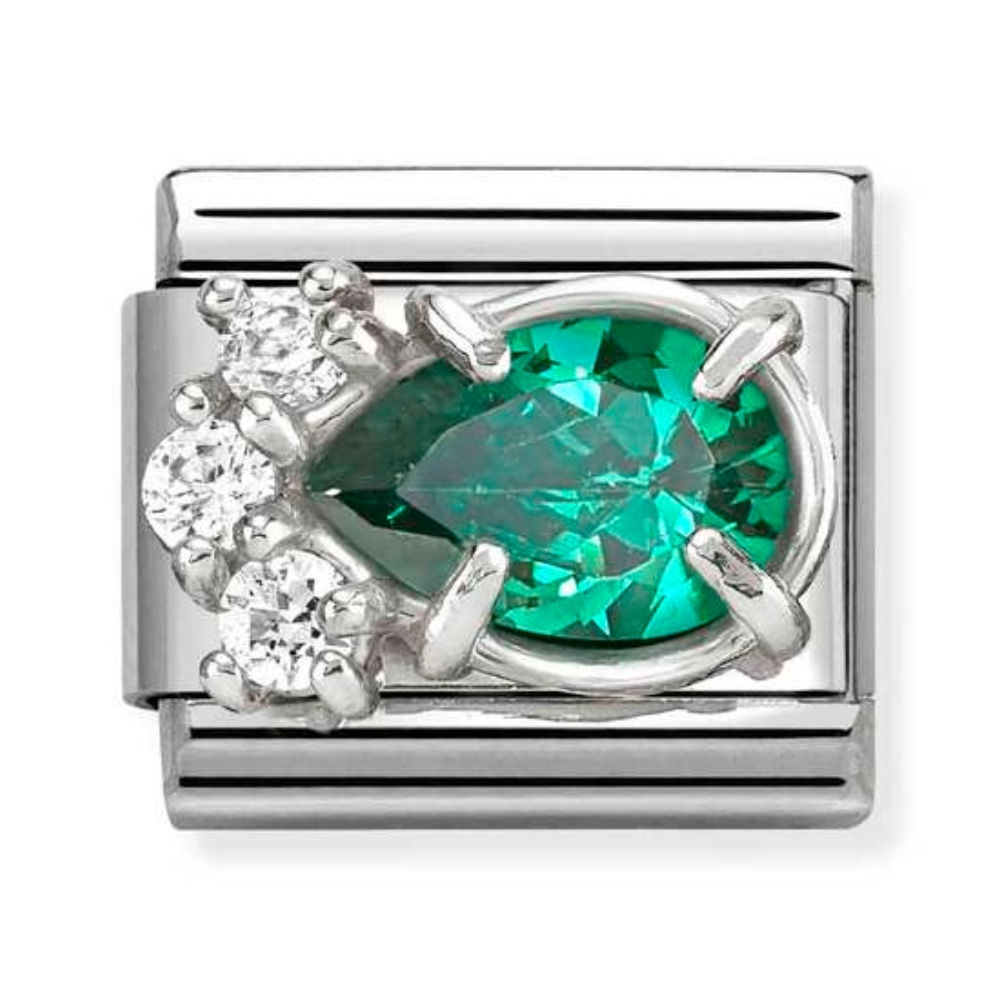 Nomination Green Stone CZ Charm