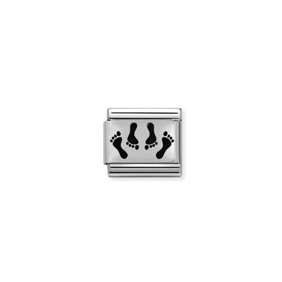 Silvershine Footprints Charm