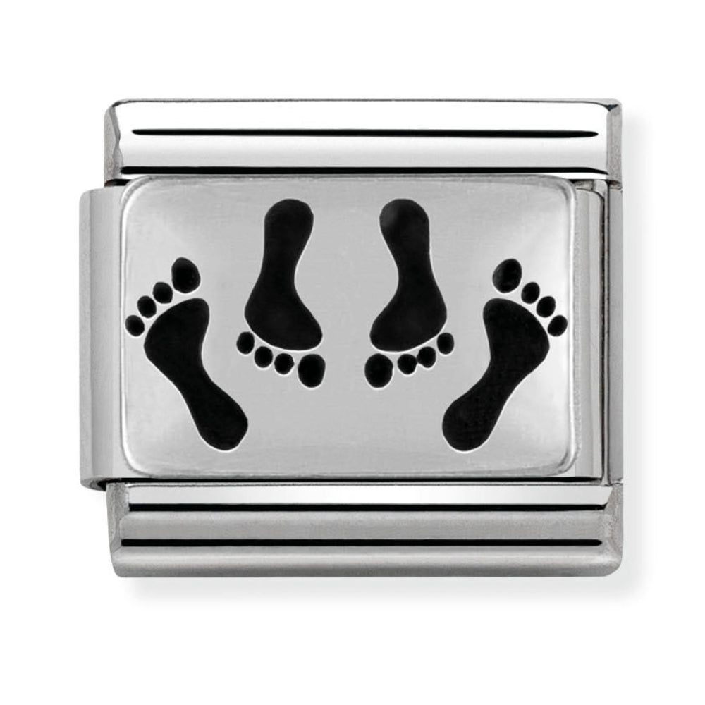 Silvershine Footprints Charm