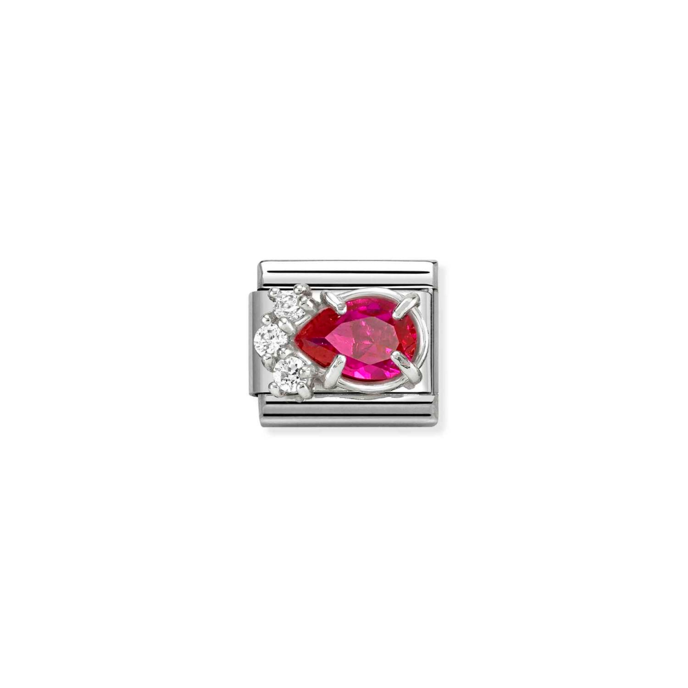 Nomination Dark Pink Stone CZ Charm