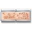 Nomination Rose Gold wish double link charm