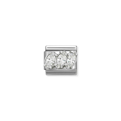 Nomination Triple Stone CZ Charm