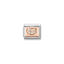 Nomination Rose Gold Heart with CZ Plate
