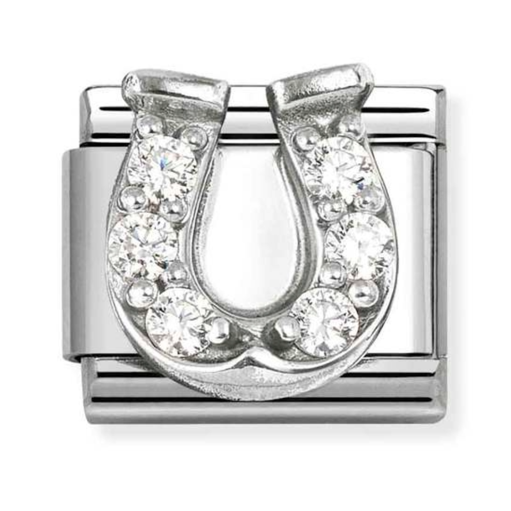 Nomination Horseshoe CZ Charm