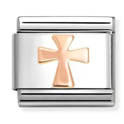 Classic Rose Gold Cross Charm