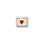 Nomination Gold Red Heart Wings