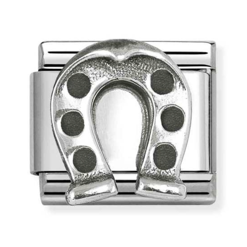 Nomination Silvershine Upside-down Horseshoe Charm