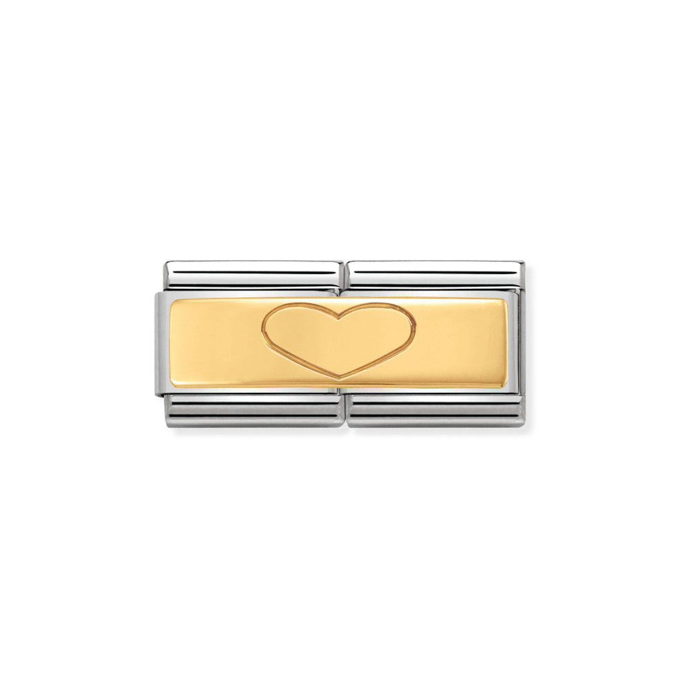 Nomination Double Link Heart Charm