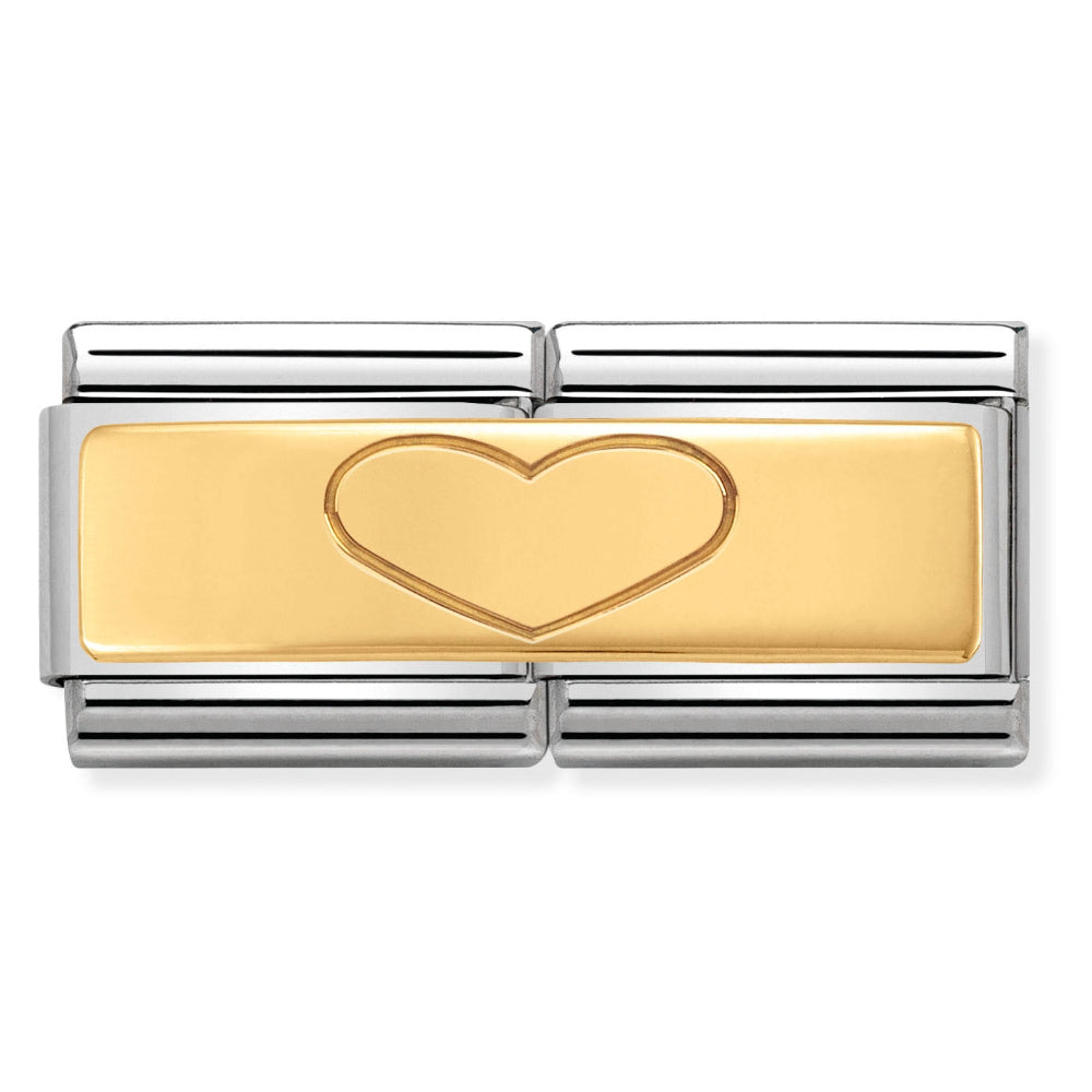 Nomination Double Link Heart Charm