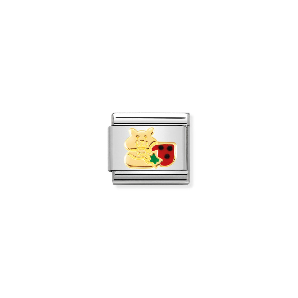 Nomination Hamster With Strawberry Charm