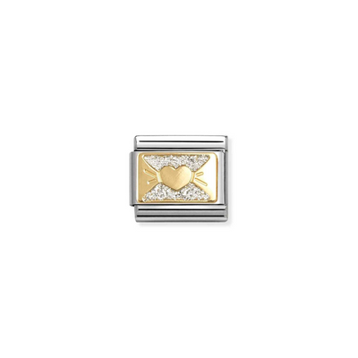 Nomination Gold CZ Envelope Charm