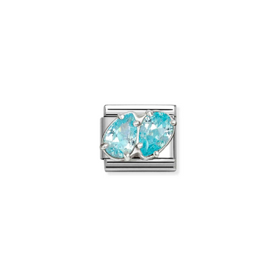 Nomination Blue Double Stone Charm