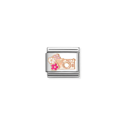 Classic Rose Gold Camera Charm