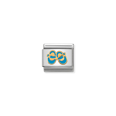 Nomination Blue Baby Shoes Charm