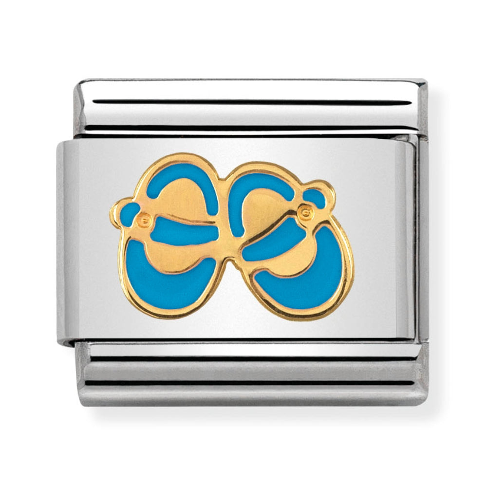 Nomination Blue Baby Shoes Charm