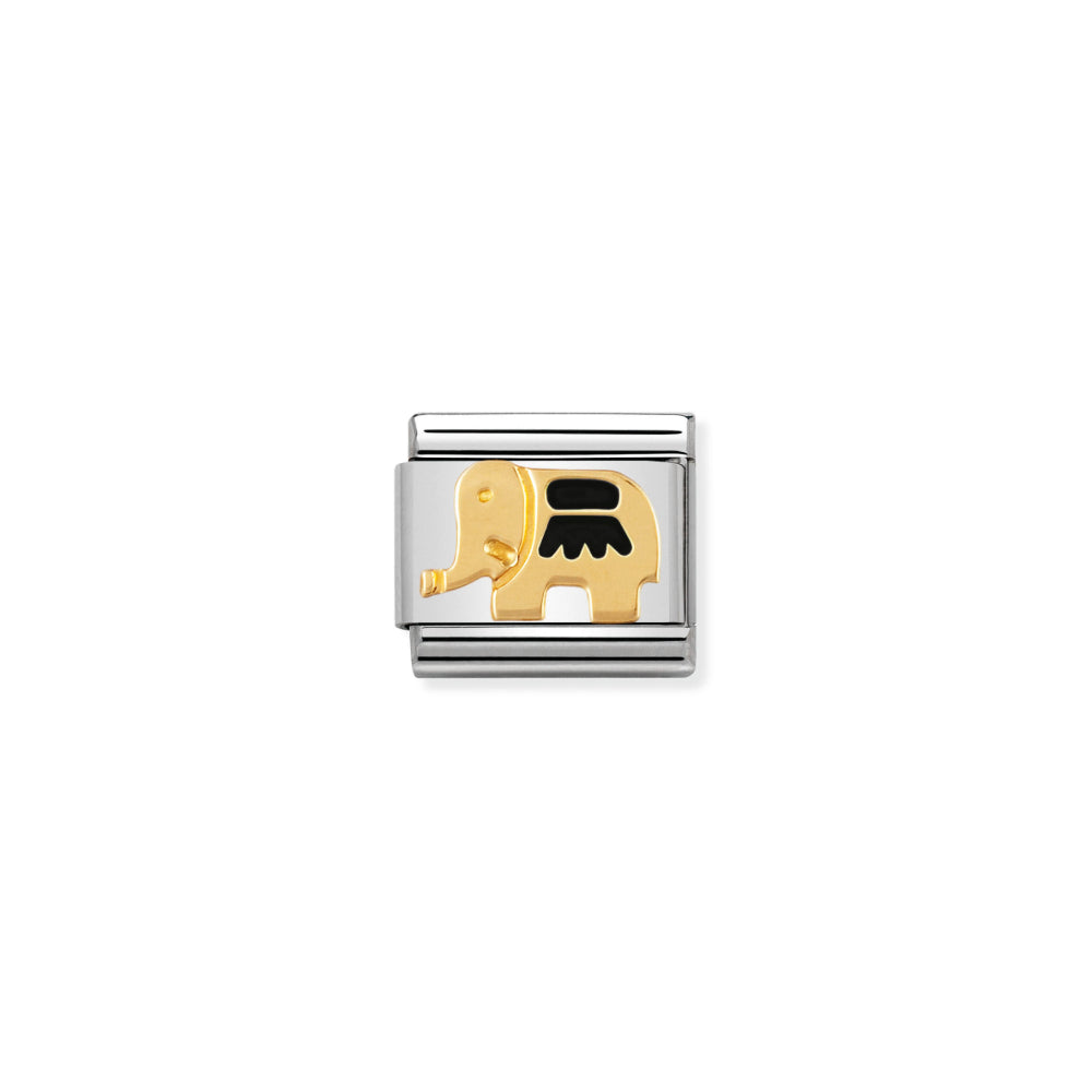 Nomination Black Elephant Charm