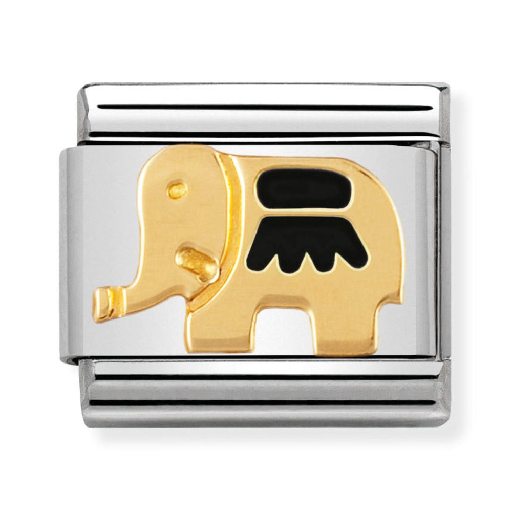 Nomination Black Elephant Charm