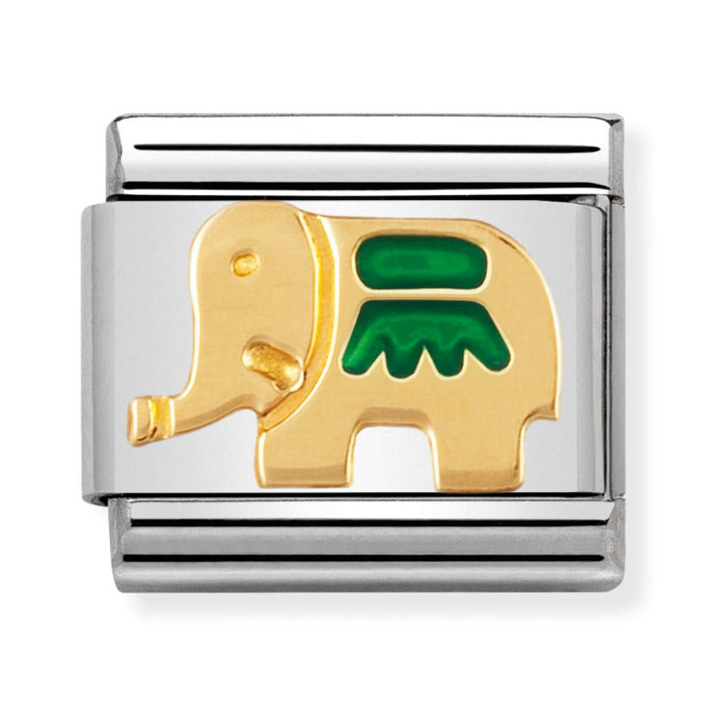 Nomination Green Elephant Charm