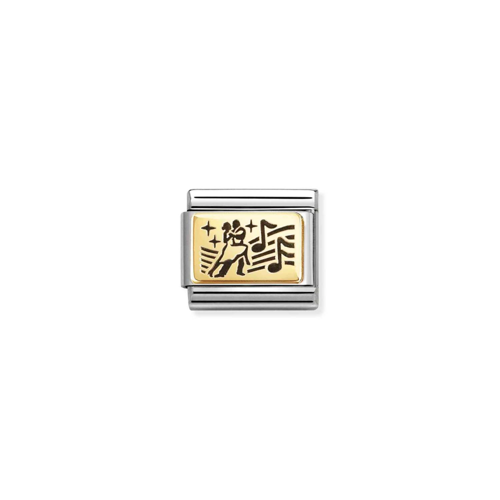 Nomination Gold Music Dancing Charm