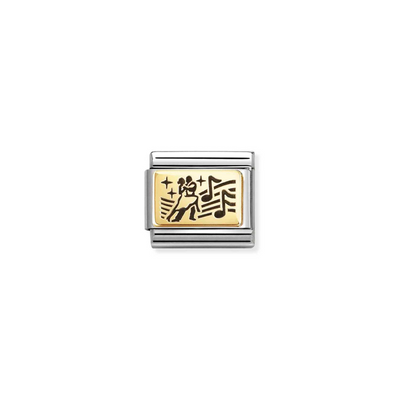Nomination Gold Music Dancing Charm