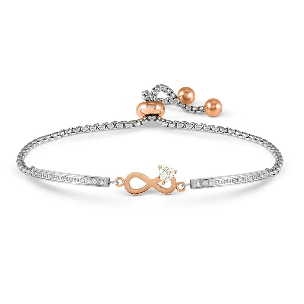 Rose Gold Plated CZ Infinity Milleluci Bracelet