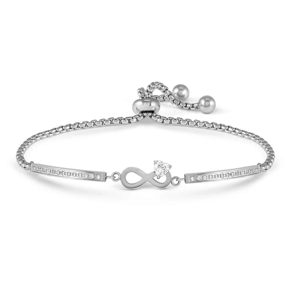 Sterling Silver Plated CZ Infinity Milleluci Bracelet