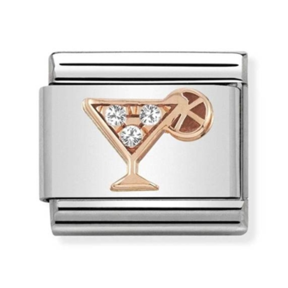 Rose Gold Cocktail Charm